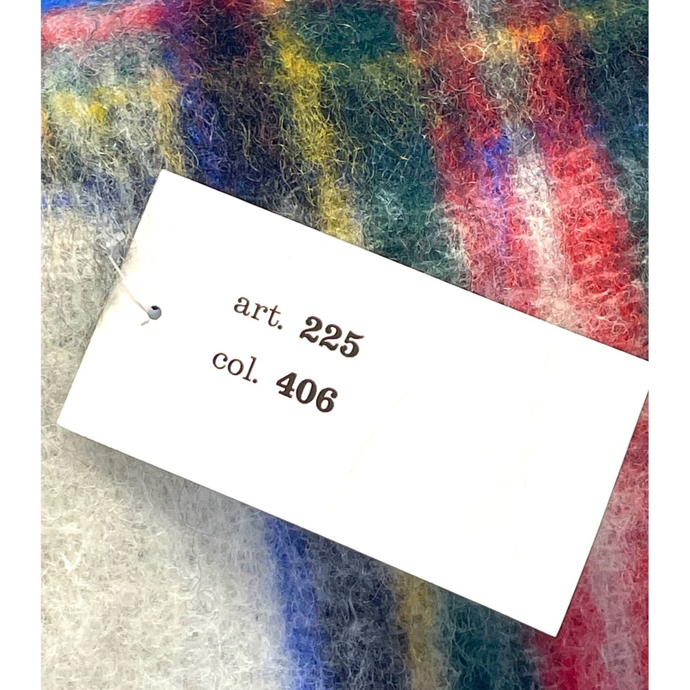 Alexander's Wool Scarf Made in Italy Dry Clean New W/ Tag 62" X 9" - Picture 6 of 6